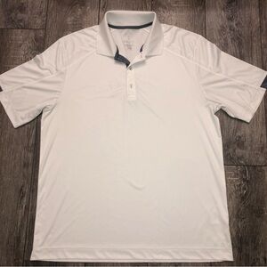 Elevate Sport White Polo Shirt- Size Large